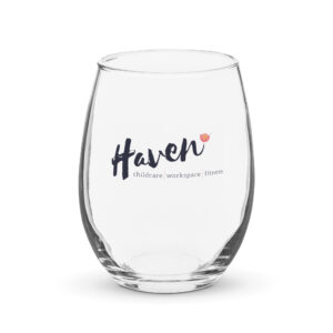 Stemless wine glass
