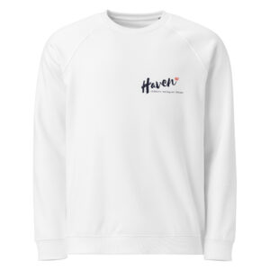 Unisex organic raglan sweatshirt
